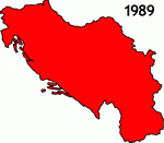 Карты бывшей Югославии (Словении, Хорватии, Боснии, Герцеговины, Македонии, Сербии и Черногории)